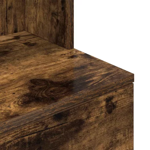  füstös tölgy színű szerelt fa éjjeliszekrény 39x35x125 cm