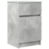  2 db betonszürke szerelt fa éjjeliszekrény 39x35x65 cm