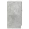  2 db betonszürke szerelt fa éjjeliszekrény 39x35x65 cm