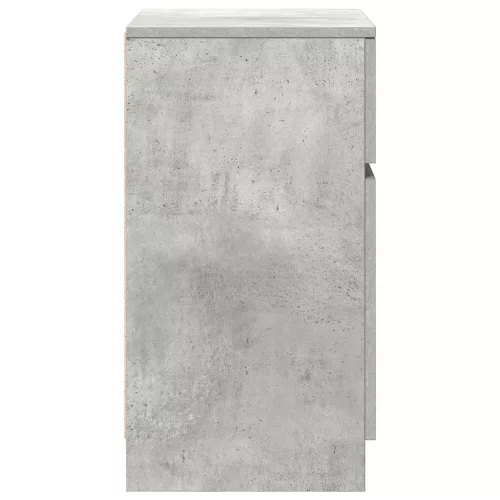  2 db betonszürke szerelt fa éjjeliszekrény 39x35x65 cm
