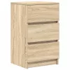  sonoma tölgy éjjeliszekrény 3 fiókkal 39x35x65 cm