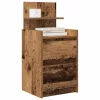  2 db antik fa színű éjjeliszekrények 2 fiókkal 38x34x80 cm