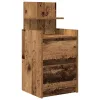  2 db antik fa színű éjjeliszekrények 2 fiókkal 38x34x80 cm