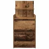  2 db antik fa színű éjjeliszekrények 2 fiókkal 38x34x80 cm