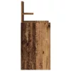  2 db antik fa színű éjjeliszekrények 2 fiókkal 38x34x80 cm