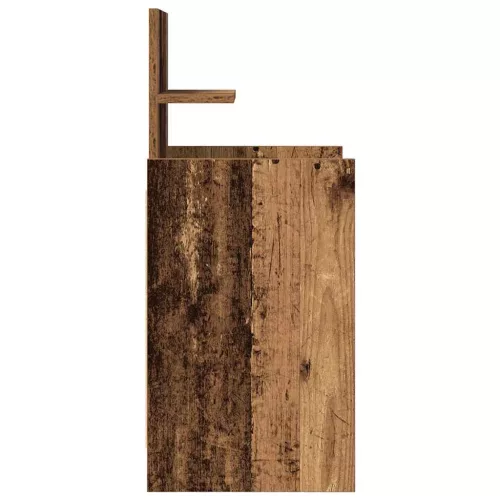  2 db antik fa színű éjjeliszekrények 2 fiókkal 38x34x80 cm