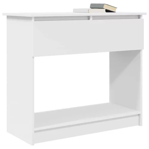  fehér konzolasztal fiókokkal 85,5x38,5x74,5 cm