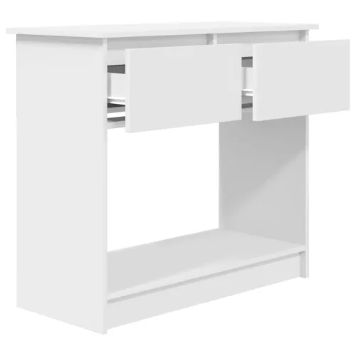  fehér konzolasztal fiókokkal 85,5x38,5x74,5 cm