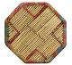 VID bambusz dohányzóasztal sokszínű chindi mintával