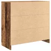  antik fa szerelt fa tálalószekrény fiókos 80x34x76 cm