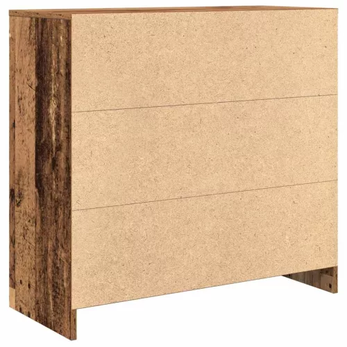  antik fa szerelt fa tálalószekrény fiókos 80x34x76 cm