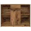  antik fa szerelt fa tálalószekrény fiókos 101x35x76 cm