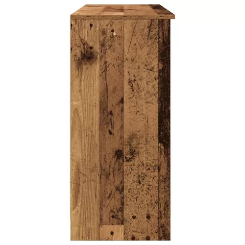  antik fa szerelt fa tálalószekrény fiókos 101x35x76 cm