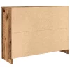  antik fa szerelt fa tálalószekrény fiókos 101x35x76 cm