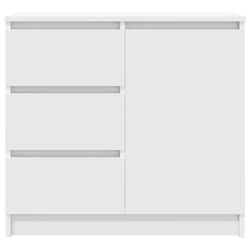  fehér szerelt fa tálalószekrény fiókos 71x35x65 cm