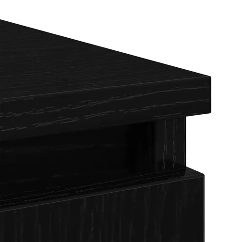  fekete tölgy szerelt fa tálalószekrény fiókos 71x35x65 cm