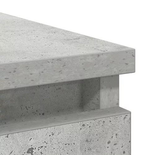  betonszürke szerelt fa tálalószekrény fiókos 71x35x65 cm