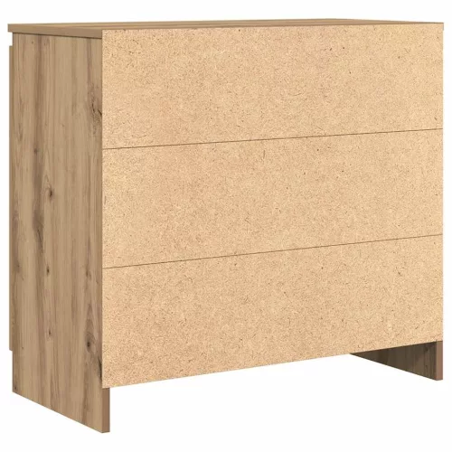  kézműves tölgy szerelt fa tálalószekrény fiókos 71x35x65 cm