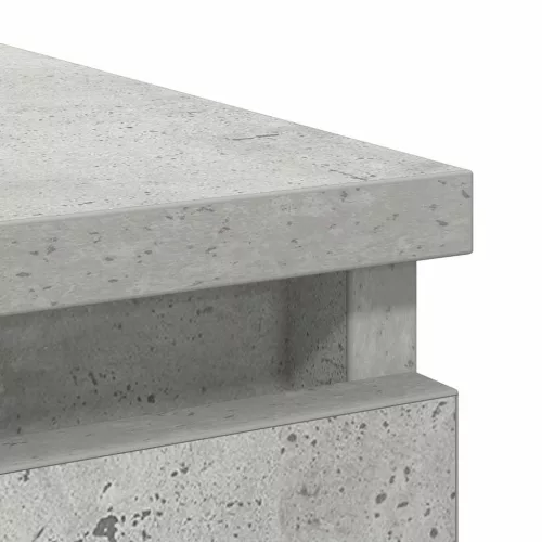  betonszürke szerelt fa tálalószekrény fiókos 71x35x84 cm