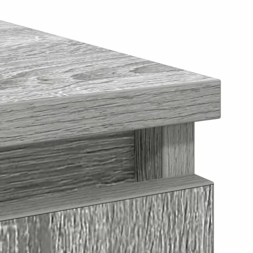  szürke sonoma szerelt fa tálalószekrény fiókos 71x35x84 cm