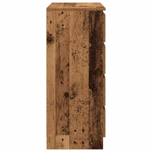  antik fa szerelt fa tálalószekrény fiókos 71x35x84 cm