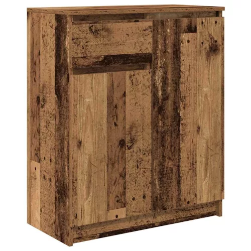  antik fa szerelt fa tálalószekrény fiókos 71x35x84 cm