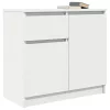  fehér szerelt fa tálalószekrény fiókos 71x35x65 cm