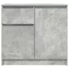  betonszürke szerelt fa tálalószekrény fiókos 71x35x65 cm