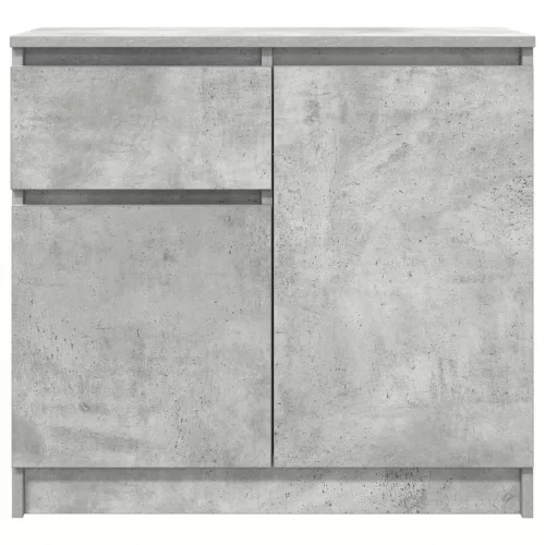  betonszürke szerelt fa tálalószekrény fiókos 71x35x65 cm