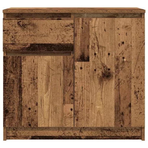  antik fa szerelt fa tálalószekrény fiókos 71x35x65 cm