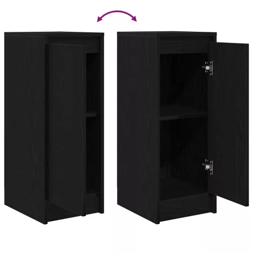  fekete tölgy szerelt fa tálalószekrény 29,5x34x76 cm