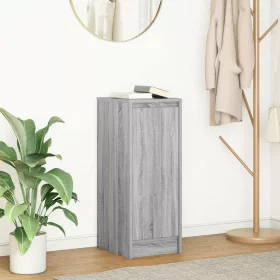    szürke sonoma színű szerelt fa tálalószekrény 29,5x34x76 cm