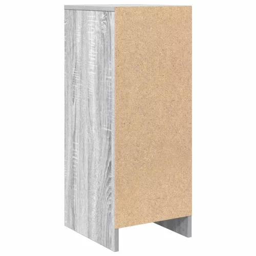  szürke sonoma színű szerelt fa tálalószekrény 29,5x34x76 cm