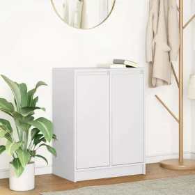  fehér szerelt fa tálalószekrény 57x34x76 cm