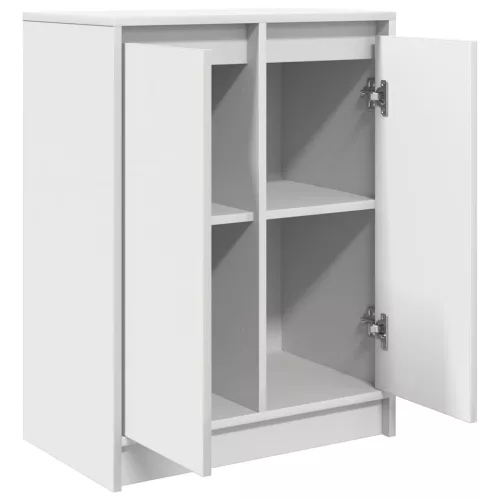  fehér szerelt fa tálalószekrény 57x34x76 cm