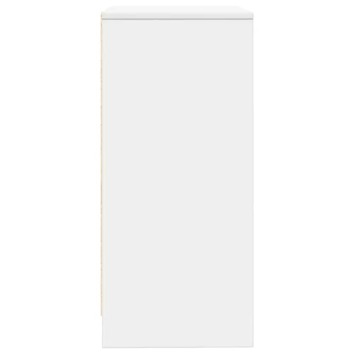  fehér szerelt fa tálalószekrény 57x34x76 cm