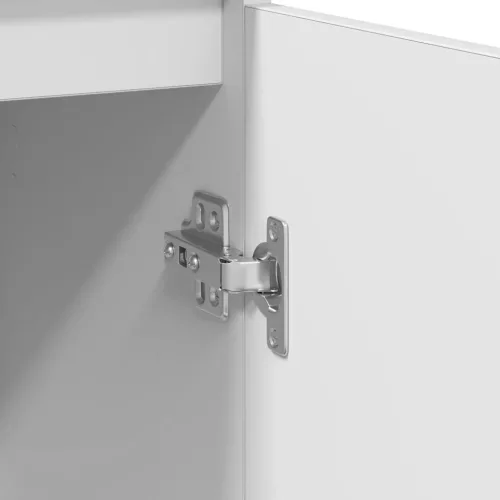  fehér szerelt fa tálalószekrény 57x34x76 cm