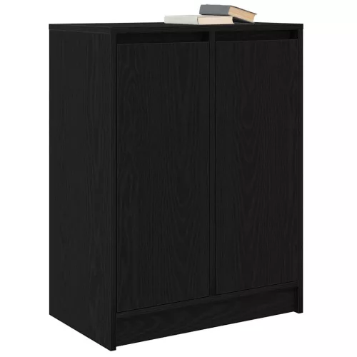  fekete tölgy szerelt fa tálalószekrény 57x34x76 cm