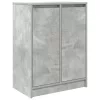  betonszürke szerelt fa tálalószekrény 57x34x76 cm