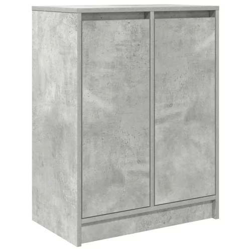  betonszürke szerelt fa tálalószekrény 57x34x76 cm