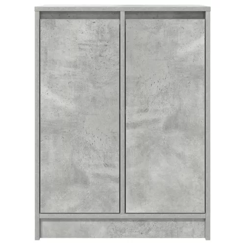  betonszürke szerelt fa tálalószekrény 57x34x76 cm