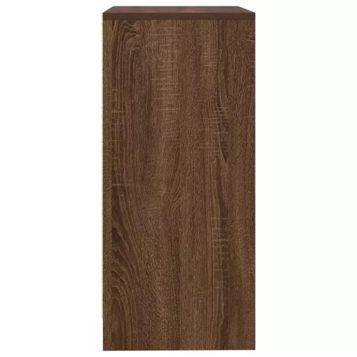  barna tölgy szerelt fa tálalószekrény 57x34x76 cm