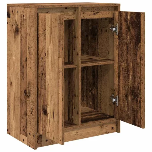  antik fa színű szerelt fa tálalószekrény 57x34x76 cm