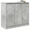  betonszürke szerelt fa tálalószekrény 85x34x76 cm