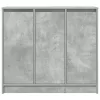  betonszürke szerelt fa tálalószekrény 85x34x76 cm