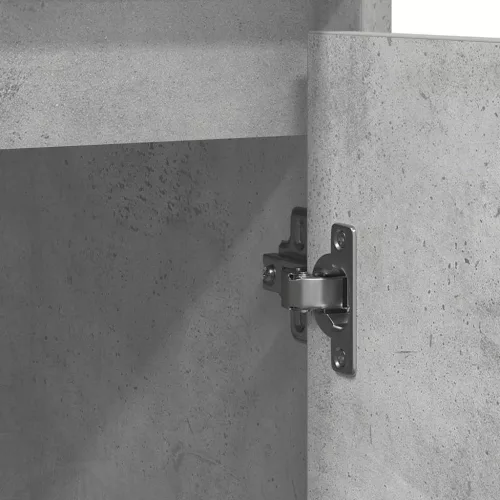  betonszürke szerelt fa tálalószekrény 85x34x76 cm