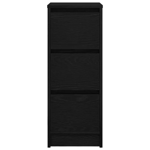  fekete tölgy szerelt fa tálalószekrény 29,5x34x76 cm