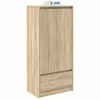  sonoma-tölgy szerelt fa szekrény fiókkal 55,5x34x119,5 cm
