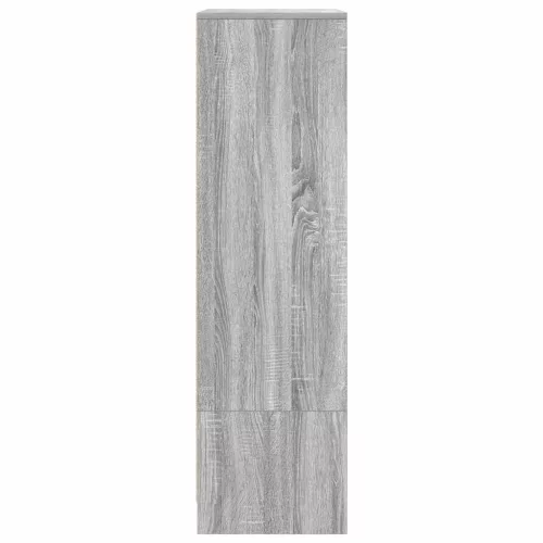  szürke sonoma szerelt fa szekrény fiókkal 55,5x34x119,5 cm