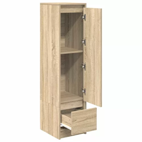  sonoma tölgy szerelt fa magasszekrény 29,5x34x119,5 cm
